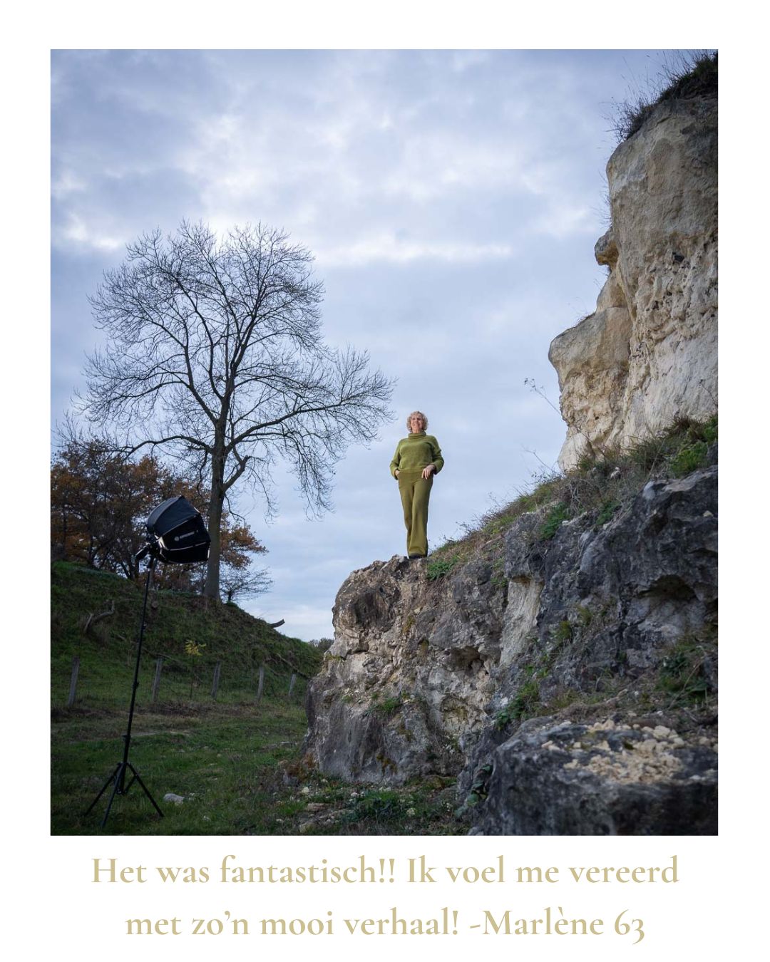 WiseWomen fotoproject. Marlene achter de schermen geniet volop!